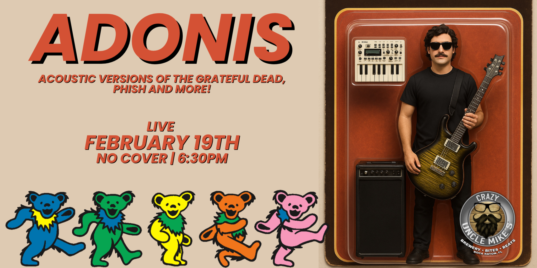 Adonis: Acoustic versions of The Grateful Dead, Phish and more! - Crazy ...